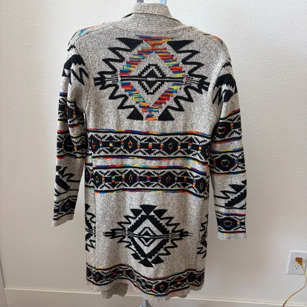 Northern‎ Angel Cardigan Women L Multicolor Southwestern Aztec Longline